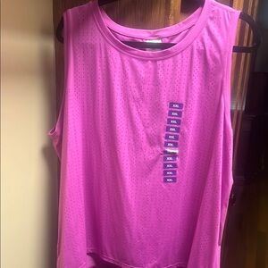 NWT XXL Women's Sleeveless Pink Top